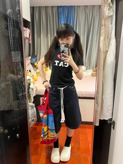 Vapetix S-2XL  High-quality pure cotton 220g 40 pieces of wool + elastic printing with slim waist-tight short-slee - Pilt 2