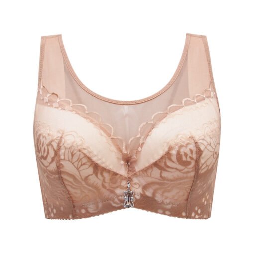 Vapetix 36/80C-44/100E  Ultra-thin plus size Bra Thin Full Cup with Steel Ring Vest Push-up chubby girl Large Chest Small U - 图片 7