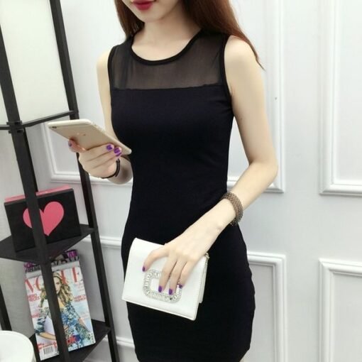 Vapetix M-2XL  6535 Cotton Summer Lace Sling Vic Skirt Women's Base Slim-fit Hip Mid-length plus size Mesh dress