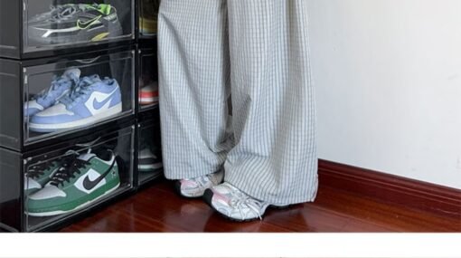 Vapetix S-XXL  Japanese Striped Wide Leg Casual Pants Men's and Women's Summer Thin Lazy Relaxation High Waist Nic - 图片 5