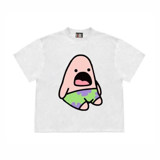 Vapetix S-3XL  【Tmall/Recommended】Heavy 230g double yarn pure cotton combed tightly Pai Star printed short-sleeved – Image 3