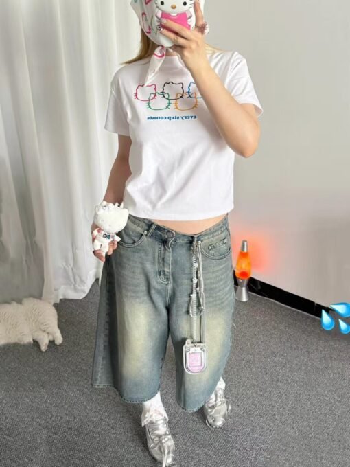 Vapetix S-2XL  High-quality pure cotton 220g 40 pieces of wool + elastic printing with slim waist-tight short-slee