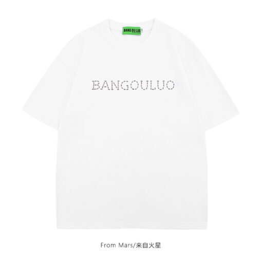 Vapetix S-3XL  【Tmall/Recommended】Heavy 230g double yarn pure cotton combed tightly English letter printed short-s