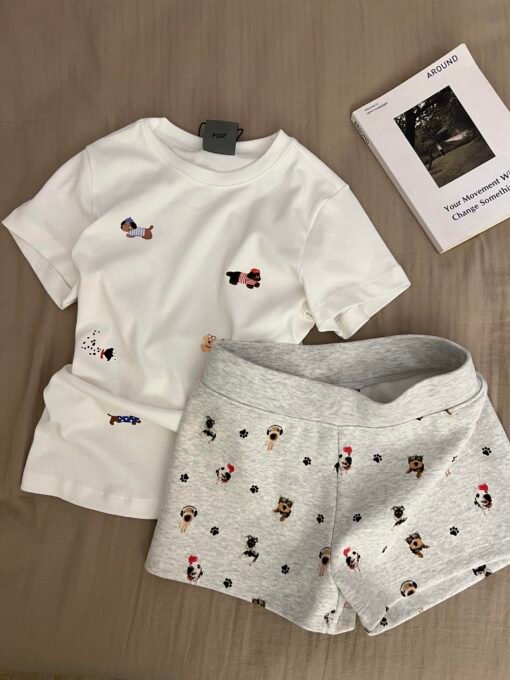 Vapetix S-2XL  High-quality pure cotton 220g 40 pieces of wool + elastic printing with slim waist-tight short-slee – Image 5