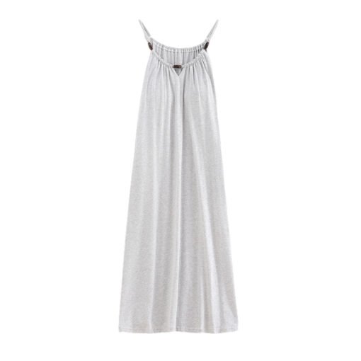 Vapetix 160(M)-175(XXL)  With Chest Pad Cool Cotton Sling Nightgown Pullover Casual Sexy Cotton Rack Cotton Girl's Vest dres – Bild 2