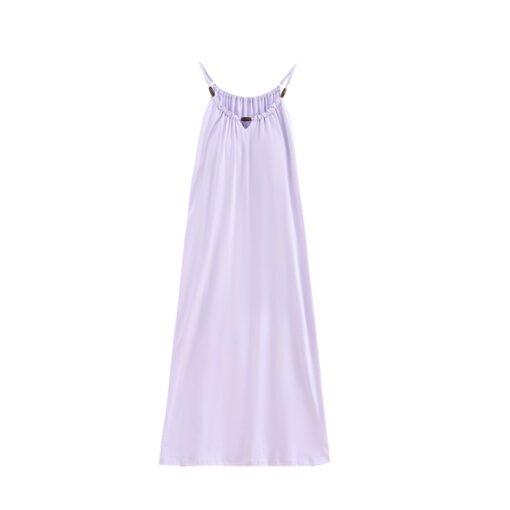 Vapetix 160(M)-175(XXL)  With Chest Pad Cool Cotton Sling Nightgown Pullover Casual Sexy Cotton Rack Cotton Girl's Vest dres