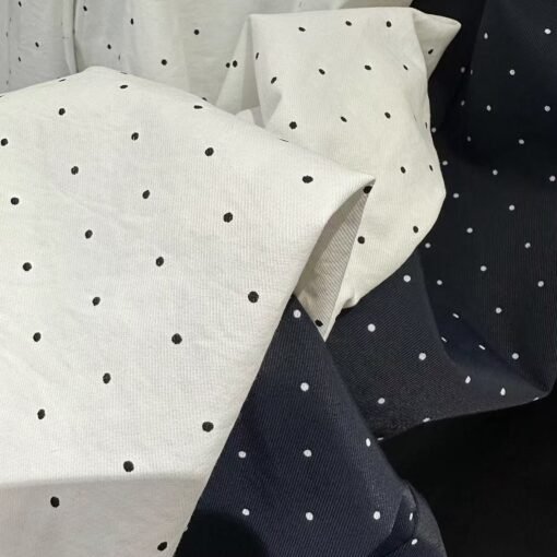 Vapetix S-4XL  Literature and Art Wave Dot 2025 Summer Literature and Art Small Fresh Wave Dot Nine-point Wide-leg - 图片 2