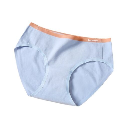 Vapetix M-XL  New 40S Xinjiang Cotton Girl's Wind Contrast Color Cotton Underwear Anti-bacterial Cotton Crotch Tr