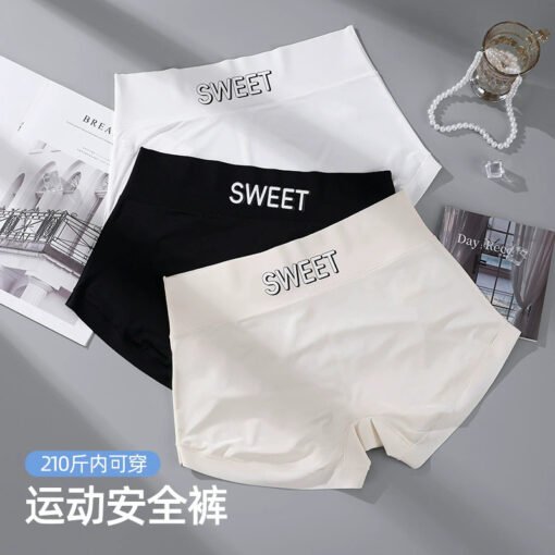Vapetix XL [85-125 pounds]-3XL [165-200 pounds]  Ice Silk Boxer Three-point Safety Pants Summer plus size 100.00kg Cotton Crotch Anti-light 10a Anti