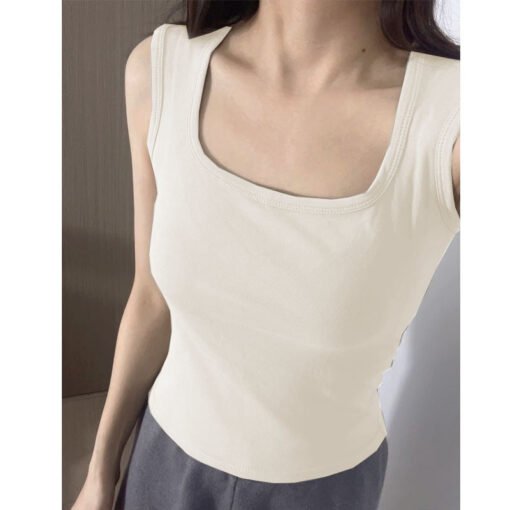 Vapetix S [70-95 pounds]-XL [125-150 pounds]  2025 Spring and Summer New Camisole Women's Inner Wearing Outer Wearing Camisole Solid Color Wide S