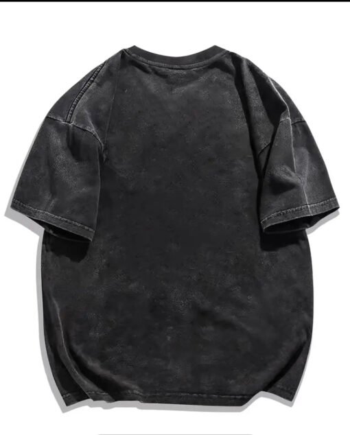 Vapetix M-3XL  Cotton Washed Old Heavy Short-sleeved T-shirt Half-sleeved Men's and Women's Summer oversize Americ - 图片 3