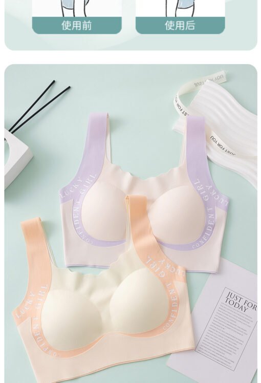 Vapetix M (65-80 pounds)-3XL (125-145 pounds)  Developmental girls' underwear junior high school students 12-18 years old student sports bra seaml