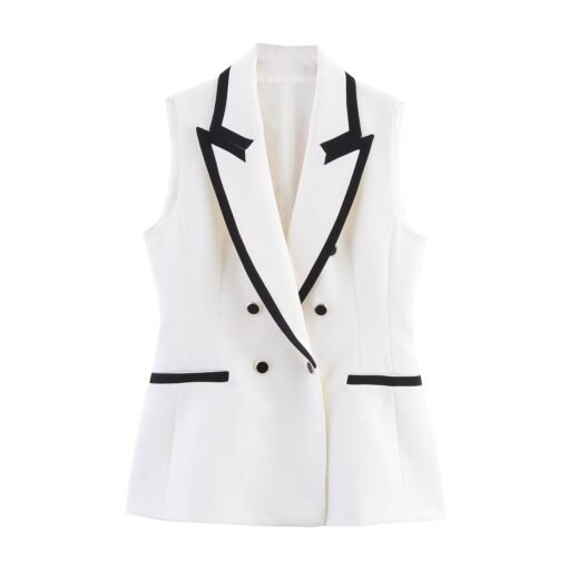Vapetix XS-L  ZR foreign trade wholesale European and American style women's fashion contrast color sleeveless ve