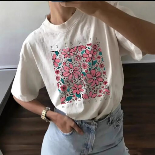 Vapetix S-3XL  Cross-border factory direct printing short sleeve 200g heavy printing cotton round neck loose T-shi - 图片 2