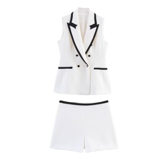 Vapetix XS-L  ZR foreign trade wholesale European and American style women's fashion contrast color sleeveless ve – Image 3