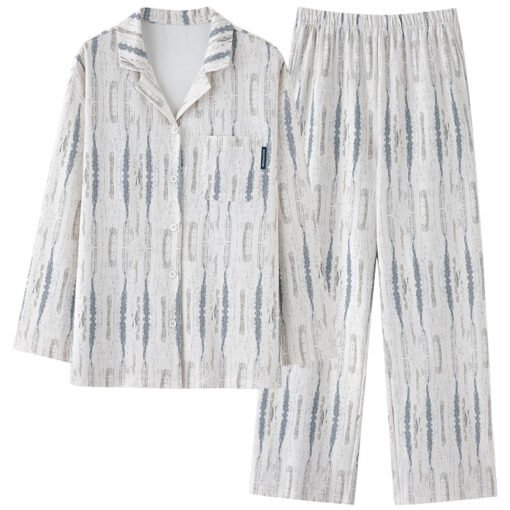 Vapetix M-XXL  2024 New Arrival Pajamas Women's Spring and Autumn Pure Cotton Sweet Princess Style Cardigan Long-S