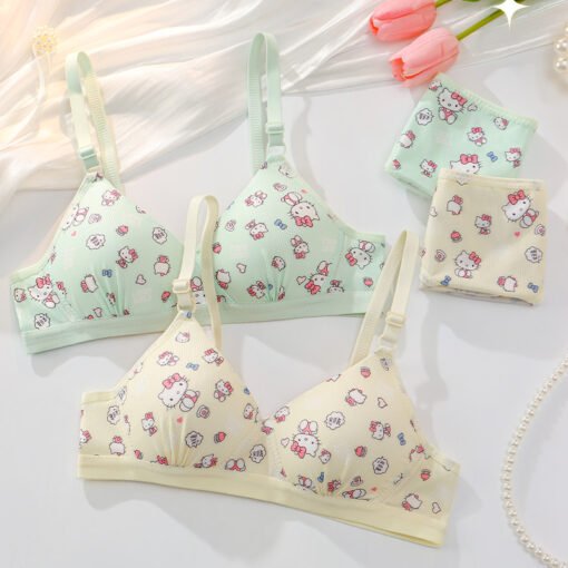 Vapetix 32/70AB cup-38/85AB Cup  New 2024 Sweet Cute Underwear Women's Small Chest Gather Students Childlike Comfortable Breathable