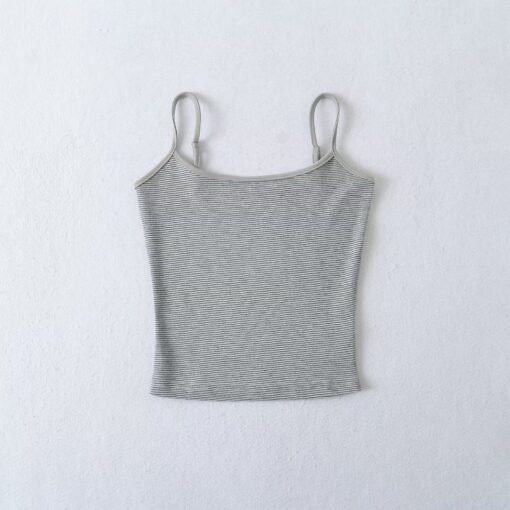 Vapetix S-L  ZR foreign trade wholesale European and American style women's fashion temperament slim stripe cami – Bild 2