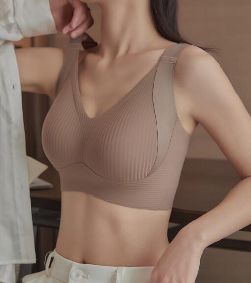 Vapetix M（34/75BCD)-XXXL(42/95BCD)  Full Cup Adjustable Thin Traceless Underwear Women's Large Chest Small Anti-Sagging plus size Breas - Image 2