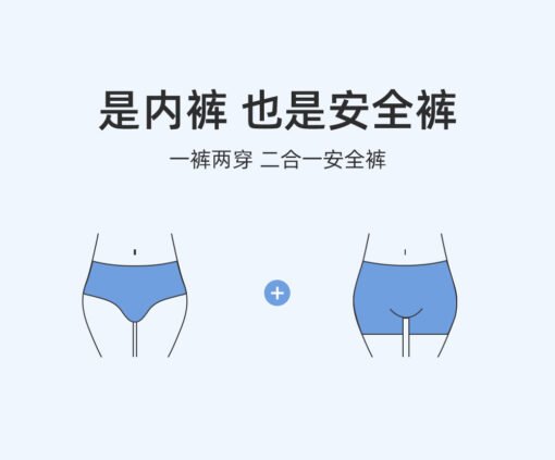 Vapetix XL [85-130 pounds]-3XL [170-220 pounds]  100,000 Breathable Boxer plus size Seamless Underwear Safety Pants Two-in-One Fat 100.00kg Women's – Image 2