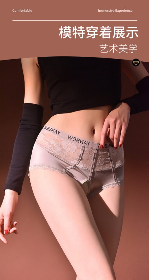 Vapetix M [Shift] 80-110 pounds-XL [Regular] 140-170 pounds  Small Matchmaker Satin Mid-Waist Belly-Tinker Silky Open Underwear plus size Pure Desire Perspectiv - obrazek 2