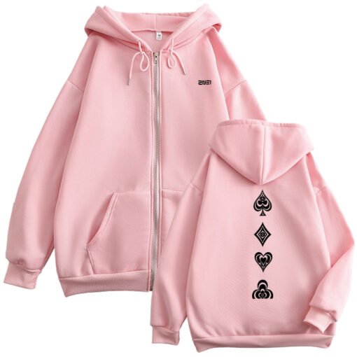 Vapetix M-XXXL  Zipper Cardigan ZN Spades Concert Internet Celebrity Peripheral Coat Loose Printed Loose All-match