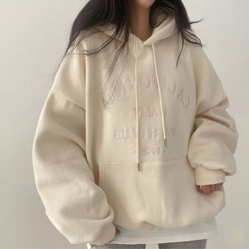 Vapetix M-XXL  4 Color Sweatshirt Women's Hong Kong Style Chic Super Good-looking Spring Autumn Winter Thin Loose - 图片 3