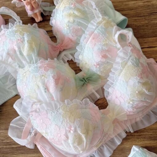 Vapetix 70B-90E  Japanese ultra-beautiful sunflower embroidery three-color thin cup college student girl cute gather - 图片 2