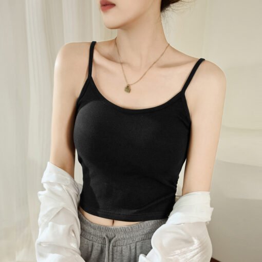 Vapetix S-XXL  Bra All-in-One Camisole Women's Summer Belt Chest Pad 2025 New Style Inner Gathering Thickened Ches - 图片 2