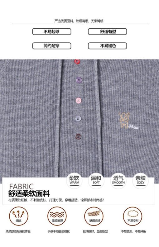 Vapetix M-XXXL  2025 New Wool Sweater Women's Spring and Autumn Hooded Sweater Loose Pullover Sweater Outer Wear Kn - Obrázek 3