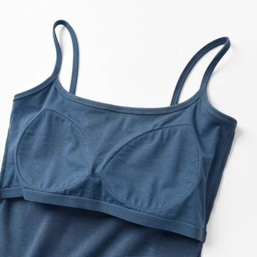 Vapetix S-XXL  Bra All-in-One Camisole Women's Summer Belt Chest Pad 2025 New Style Inner Gathering Thickened Ches - 图片 3