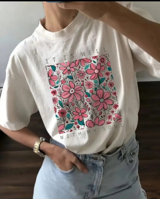 Vapetix S-3XL  Cross-border factory direct printing short sleeve 200g heavy printing cotton round neck loose T-shi - 图片 3