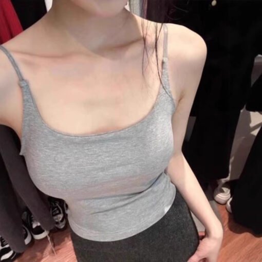 Vapetix M size [80-100 pounds]-4XL size [180-200 pounds]  Modal Integrated Camisole Vest with Chest Pad Women's Spring and Summer plus size Slim-fit Outer We