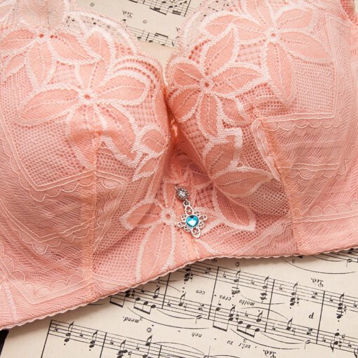 Vapetix 34/75C-44/100D  plus size Thin Non-Sponge Bra with Steel Rings plus size Full Cup Envelope Underwear Adjustable Pus - 图片 2