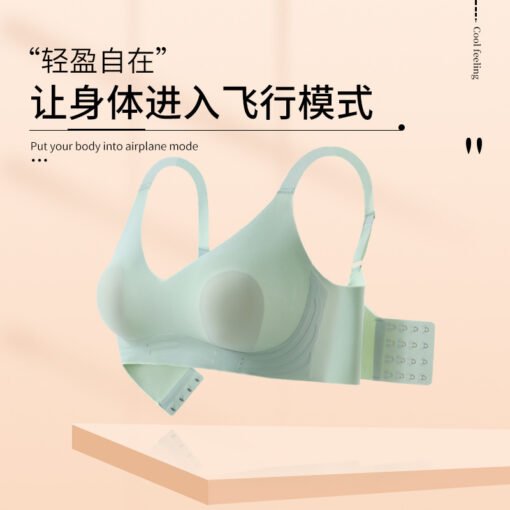 Vapetix M (Recommended 90-100 pounds 75BCD)-6XL (recommended 230-280 kg 110BCD)  Traceless Underwear Women's Thin Large Chest Small Steel Ring-Free Summer Ultra-Thin Parammary Anti - 图片 2