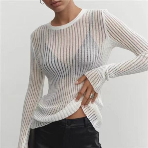 Vapetix S-L  2023 Europe and America Amazon Independent Station Spring and Summer New Hot Long Sleeve Round Neck