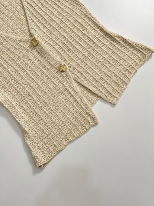 Vapetix S-L  ZR foreign trade wholesale European and American style women's knitted texture vest mini skirt suit – Bild 5