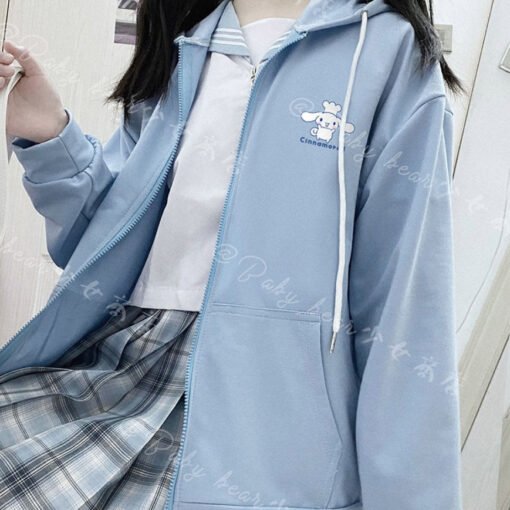 Vapetix S-4XL  American-style Cartoon Sweater Coat Women's Autumn and Winter fleece-lined Thickened Ins Fashionabl – Bild 3