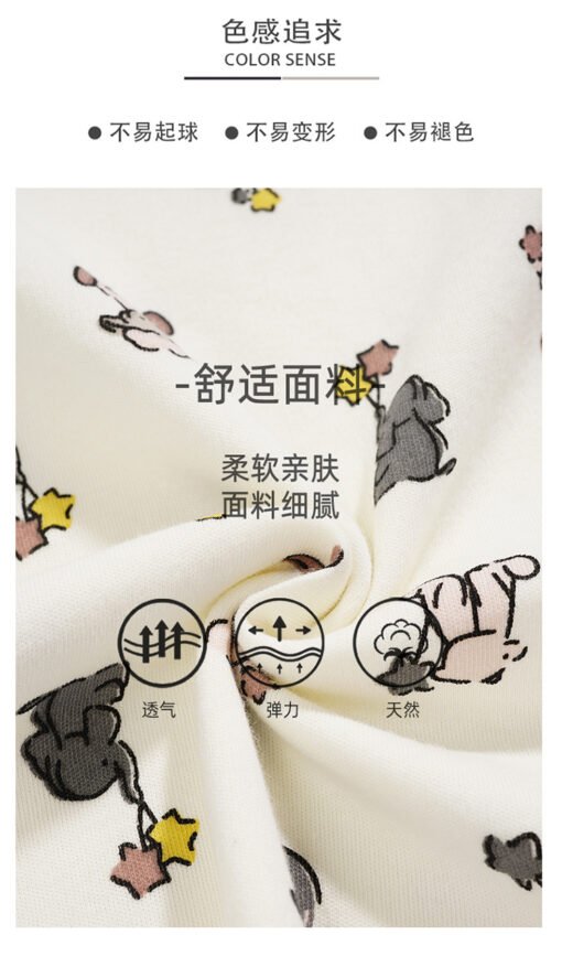 Vapetix M-2XL  2024 Summer New Arrival Pajamas Women's Pure Cotton Short-Sleeved Shorts suit Cute Cardigan Loose G - Obrázek 2