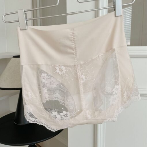 Vapetix M-L  Heavy Embroidered Lace Sexy Traceless Breathable Bacteriostatic Light Abdominal plus size Hip-lifti - Kép 6