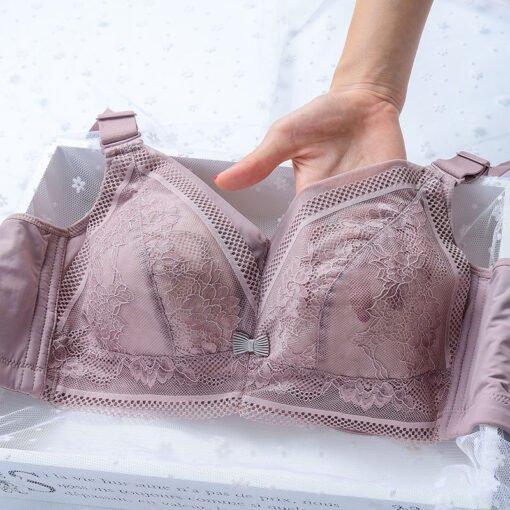 Vapetix 34/75B-46/105E  Underwear Women's Lightweight Large Chest Small Text Bra chubby girl plus size Gather-up Para Breas - 图片 4