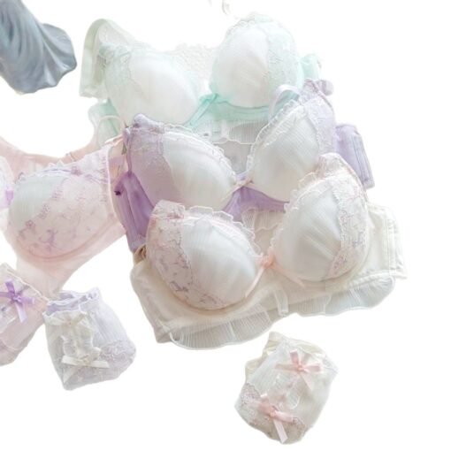 Vapetix 70B-90E  Super American Japanese Embroidered Four Color Thin Cup College Style Student Girl Cute Gathered Se - 图片 3