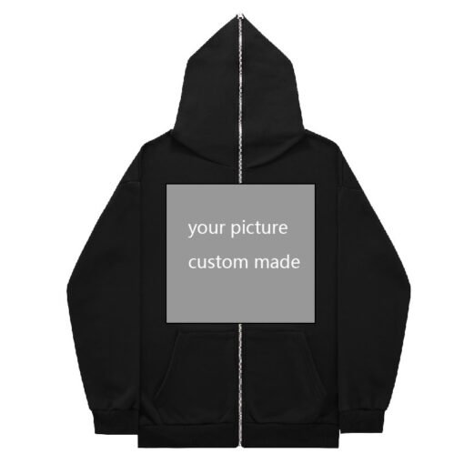 Vapetix S-The size can be customized  Cross-border large plate sweater full face zipper cardigan hoodie Y2k sweater to figure to make a g – Bild 4
