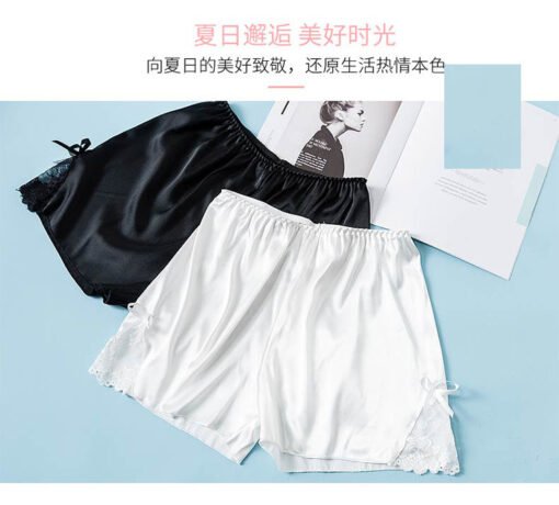 Vapetix ● S is suitable for wearing 80-95 pounds ●-● 3XL suitable for wearing 145-160 pounds ●  Safety Pants Women's Skirt Anti-light JK Student Lace Leggings Summer Thin Outfit Ice Silk Shorts - Afbeelding 3