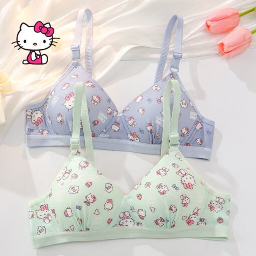 Vapetix 32/70AB cup-38/85AB Cup  New 2024 Sweet Cute Underwear Women's Small Chest Gather Students Childlike Comfortable Breathable - Kép 4