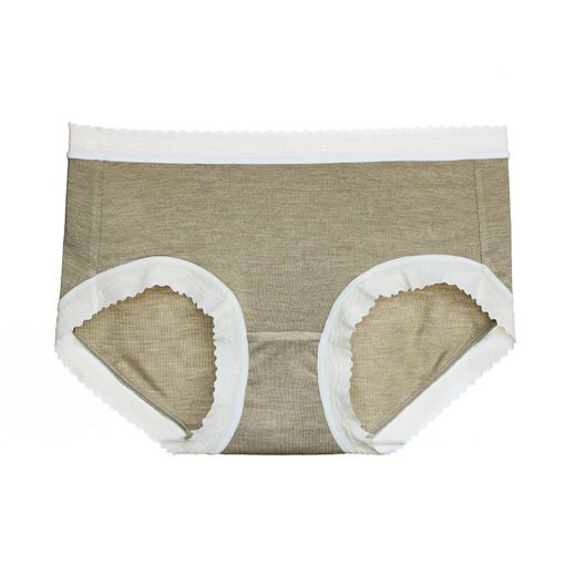 Vapetix M-L  Traceless Mid-waist Lace Cashmere Protein Skin-nourishing Panties Women's Warm Fiber 5A Antibacteri - 图片 5