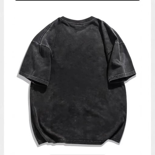 Vapetix M-3XL  Cotton Washed Old Heavy Short-sleeved T-shirt Half-sleeved Men's and Women's Summer oversize Americ - 图片 7