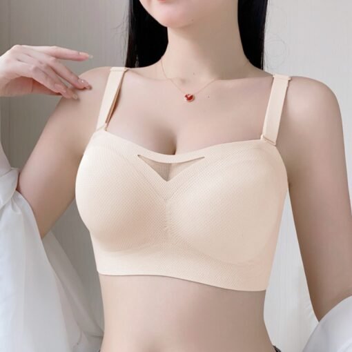 Vapetix M [34/75BCD Cup]-5XL 【 46/105BCD Cup 】  Strapless Strapless Underwear Summer Women's Thin Non-slip Push-up Small Bra Traceless Invisible Br - 图片 4