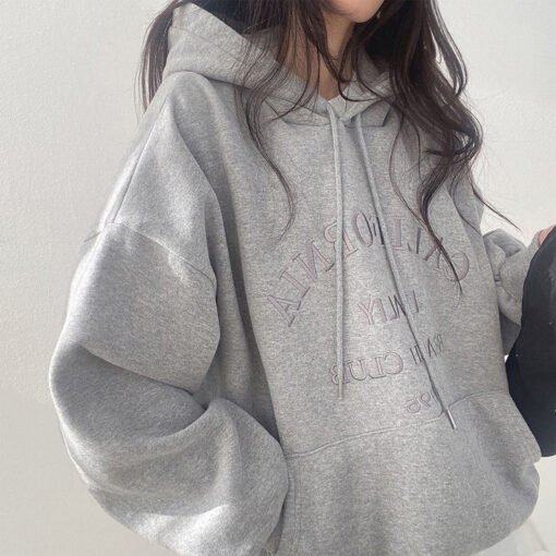 Vapetix M-XXL  4 Color Sweatshirt Women's Hong Kong Style Chic Super Good-looking Spring Autumn Winter Thin Loose - 图片 6
