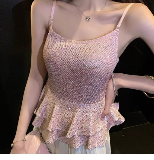 Vapetix S-L  The starry sling shines a summer! Music festival disco just need exquisite sequins pure lace small - Pilt 5